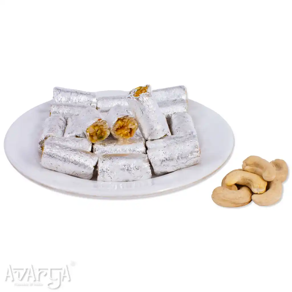 Kaju Roll - Cashew Roll Mithai-01