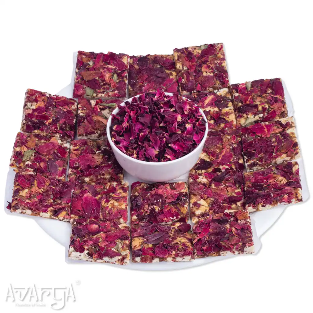 Thin Cashew Rose Chikki - Thin Kaju Gulab Chikki-03