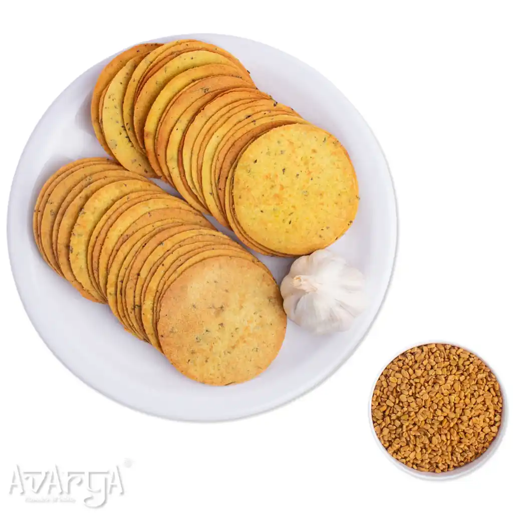 Methi Garlic Coin Khakhra - Methi Lasun Coin Khakra-03