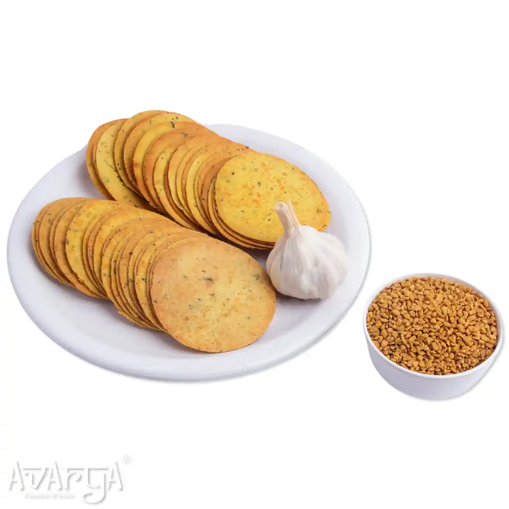 Methi Garlic Coin Khakhra - Methi Lasun Coin Khakra-04