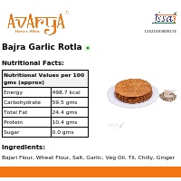 Ingredients And Nutrition Facts Of Bajra Garlic Rotla Khakhra