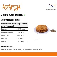 Ingredients And Nutrition Facts Of Bajra Gur Rotla Khakhra