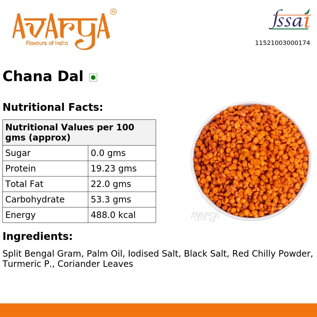 Ingredients And Nutrition Facts Of Chana Dal