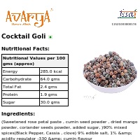 Ingredients And Nutrition Facts Of Cocktail Goli Mukhwas