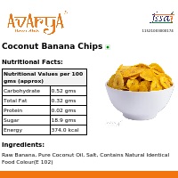 Ingredients And Nutrition Facts Of Coconut Banana Chips Namkeen
