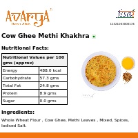 Ingredients And Nutrition Facts Of Cow Ghee Methi Khakhra Khakhra