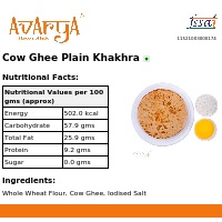 Ingredients And Nutrition Facts Of Cow Ghee Plain Khakhra Khakhra