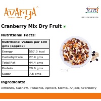 Ingredients And Nutrition Facts Of Cranberry Mix Dry Fruit Dryfruits