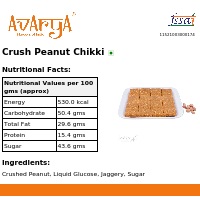 Ingredients And Nutrition Facts Of Crush Peanut Chikki Chikki