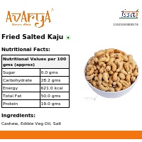 Ingredients And Nutrition Facts Of Fried Salted Kaju Dryfruits