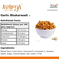 Ingredients And Nutrition Facts Of Garlic Bhakarwadi Namkeen