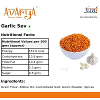 Ingredients And Nutrition Facts Of Garlic Sev Namkeen