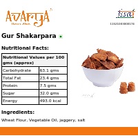 Ingredients And Nutrition Facts Of Gur Shakarpara Namkeen