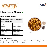 Ingredients And Nutrition Facts Of Hing Jeera Chana Namkeen