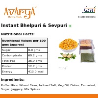 Ingredients And Nutrition Facts Of Instant Bhelpuri Sevpuri Namkeen