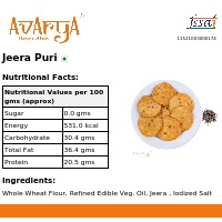 Ingredients And Nutrition Facts Of Jeera Puri Namkeen