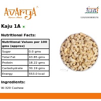 Ingredients And Nutrition Facts Of Kaju 1A Dryfruits
