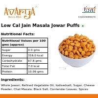 Ingredients And Nutrition Facts Of Low Cal Jain Masala Jowar Puffs Health Food