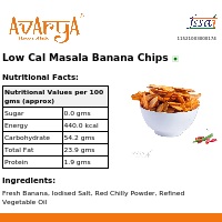 Ingredients And Nutrition Facts Of Low Cal Masala Banana Chips Health Food
