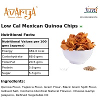 Ingredients And Nutrition Facts Of Low Cal Mexican Quinoa Chips Health Food
