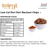 Ingredients And Nutrition Facts Of Low Cal Peri Peri Nachani Chips Health Food