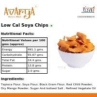 Ingredients And Nutrition Facts Of Low Cal Soya Chips Health Food
