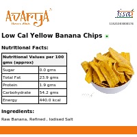 Ingredients And Nutrition Facts Of Low Cal Yellow Banana Chips Health Food