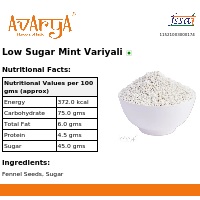 Ingredients And Nutrition Facts Of Low Sugar Mint Variyali Mukhwas