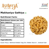 Ingredients And Nutrition Facts Of Makhaniya Gathiya Namkeen