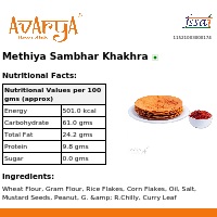 Ingredients And Nutrition Facts Of Methiya Sambhar Khakhra Khakhra