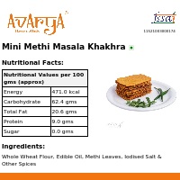 Ingredients And Nutrition Facts Of Mini Methi Masala Khakhra Khakhra