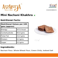 Ingredients And Nutrition Facts Of Mini Nachani Khakhra Khakhra