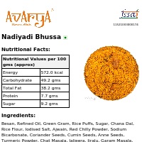 Ingredients And Nutrition Facts Of Nadiyadi Bhussa Namkeen