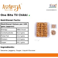 Ingredients And Nutrition Facts Of One Bite Til Chikki Chikki
