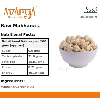 Ingredients And Nutrition Facts Of Raw Makhana Health Food