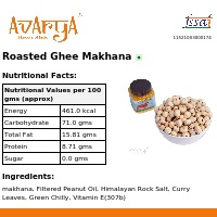 Ingredients And Nutrition Facts Of Roasted Ghee Makhana Health Food