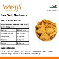 Ingredients And Nutrition Facts Of Sea Salt Nachos Namkeen
