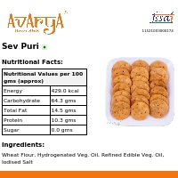 Ingredients And Nutrition Facts Of Sev Puri Namkeen