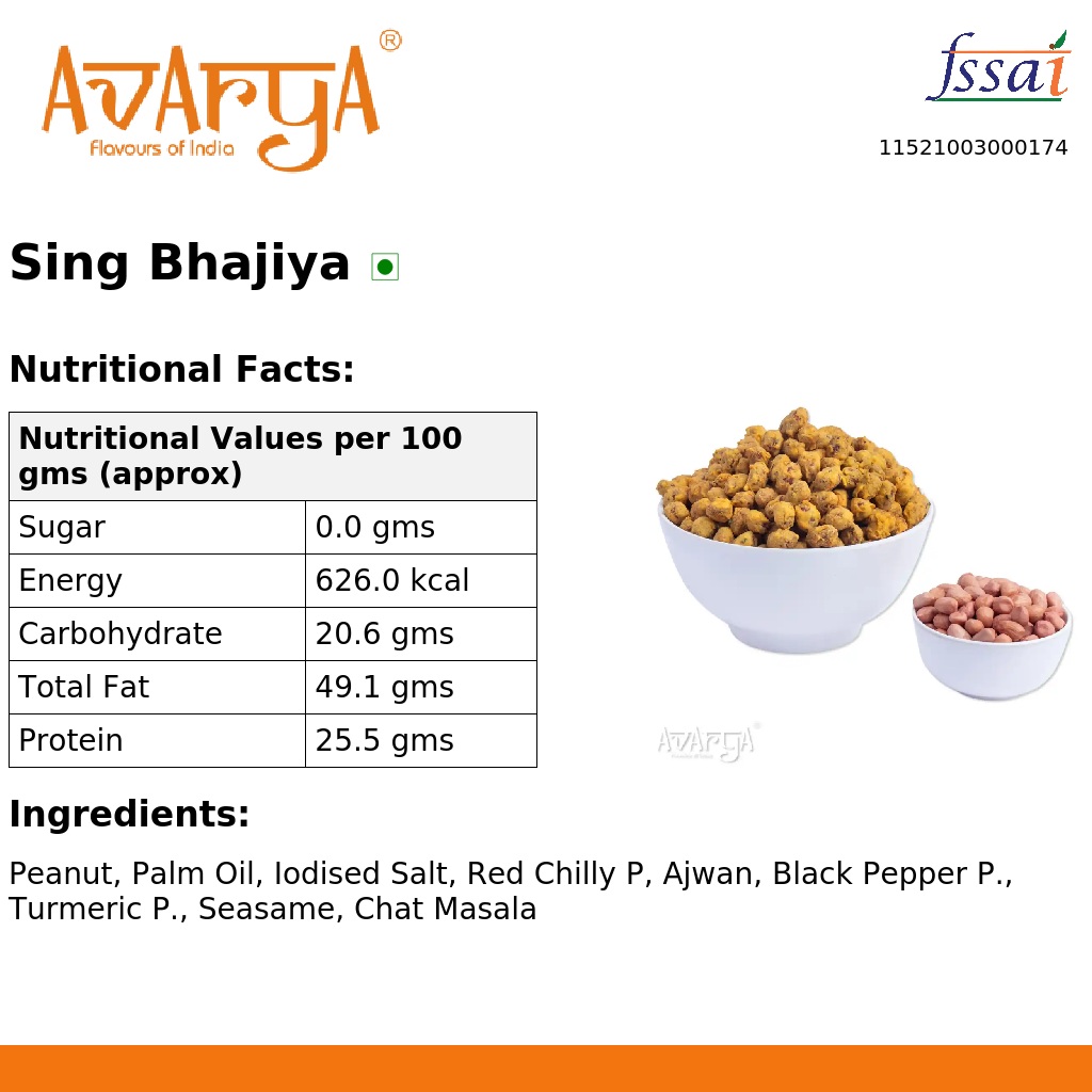 Ingredients And Nutrition Facts Of Sing Bhajiya