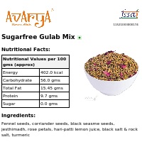 Ingredients And Nutrition Facts Of Sugarfree Gulab Mix Mukhwas
