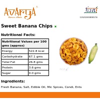 Ingredients And Nutrition Facts Of Sweet Banana Chips Namkeen