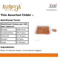 Ingredients And Nutrition Facts Of Thin Assorted Chikki Chikki