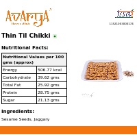 Ingredients And Nutrition Facts Of Thin Til Chikki Chikki