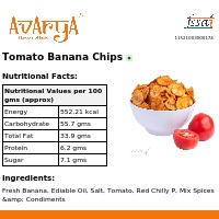 Ingredients And Nutrition Facts Of Tomato Banana Chips Namkeen